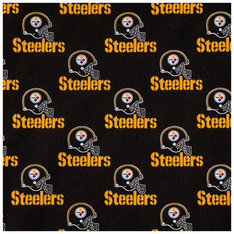 cotton steelers fabric|steelers fabric hobby lobby.